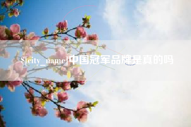 定安中国冠军品牌是真的吗