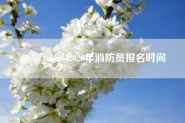 定安2020年消防员报名时间
