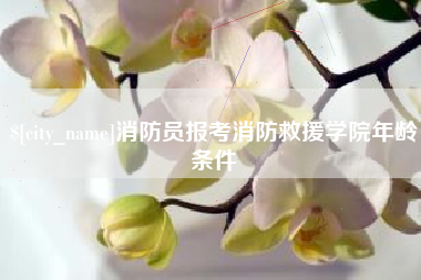 定安消防员报考消防救援学院年龄条件