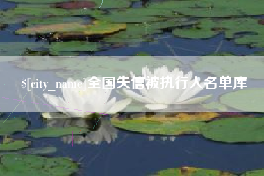 定安全国失信被执行人名单库