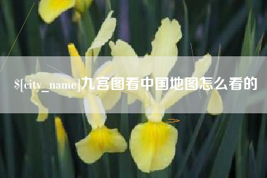 定安九宫图看中国地图怎么看的