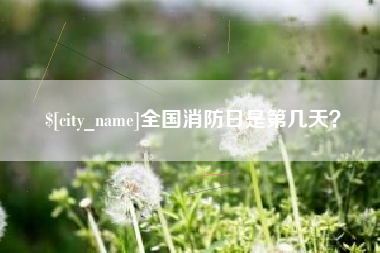 定安全国消防日是第几天？