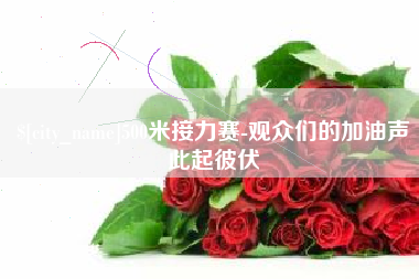 定安500米接力赛-观众们的加油声此起彼伏