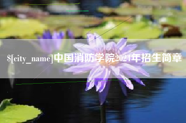定安中国消防学院2024年招生简章