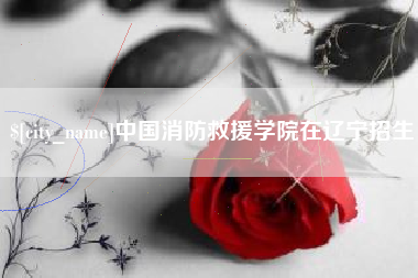 定安中国消防救援学院在辽宁招生