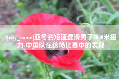 定安亚冬会短道速滑男子5000米接力-中国队在这场比赛中的表现