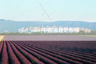 定安中国福建地形图