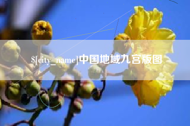 定安中国地域九宫版图