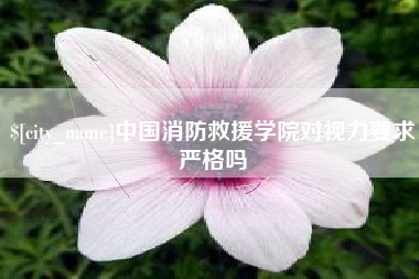定安中国消防救援学院对视力要求严格吗