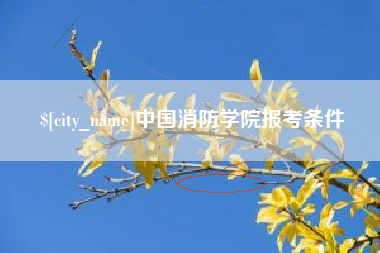 定安中国消防学院报考条件