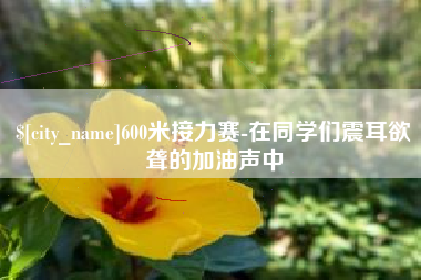 定安600米接力赛-在同学们震耳欲聋的加油声中