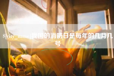 定安我国的消防日是每年的几月几号