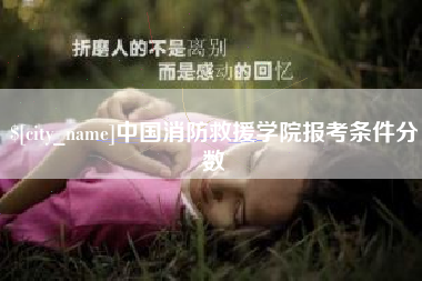 定安中国消防救援学院报考条件分数