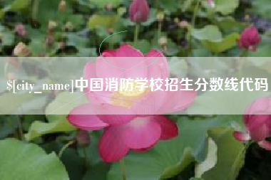 定安中国消防学校招生分数线代码