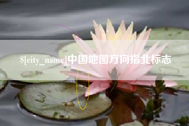 定安中国地图方向指北标志