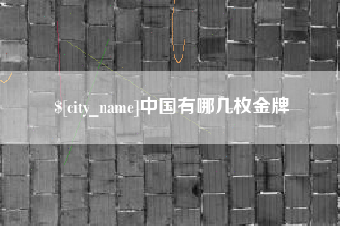 定安中国有哪几枚金牌