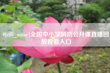定安全国中小学消防公开课直播回放观看入口
