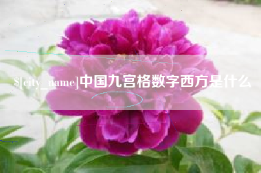 定安中国九宫格数字西方是什么