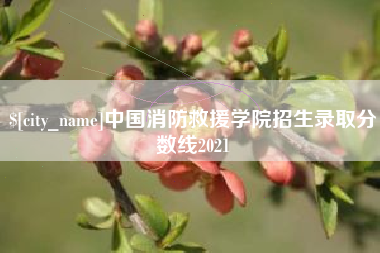 定安中国消防救援学院招生录取分数线2021