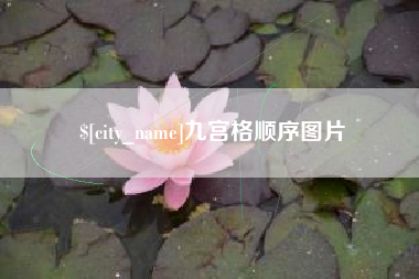 定安九宫格顺序图片