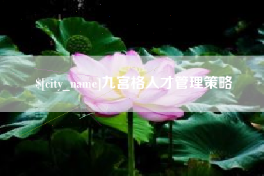 定安九宫格人才管理策略