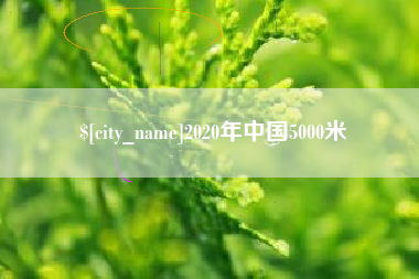 定安2020年中国5000米