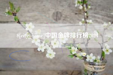 定安中国金牌排行榜2024
