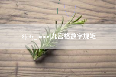 定安九宫格数字规矩