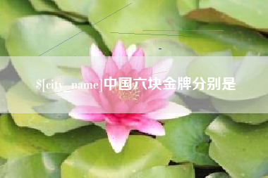 定安中国六块金牌分别是