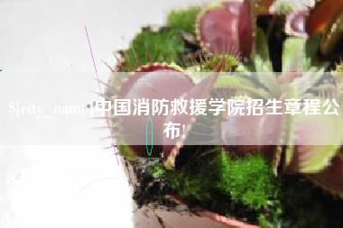 定安中国消防救援学院招生章程公布!