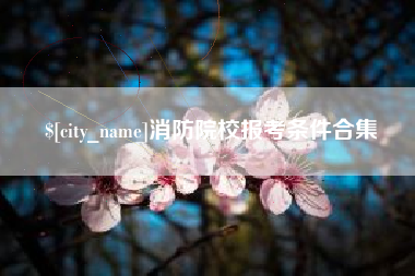 定安消防院校报考条件合集