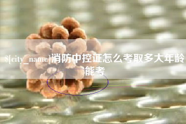 定安消防中控证怎么考取多大年龄能考
